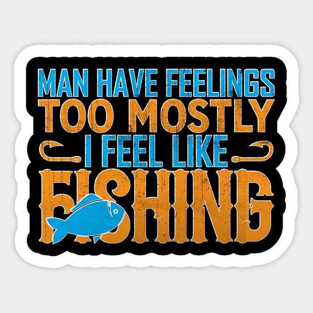 Fishing Sticker by UniqueWorld